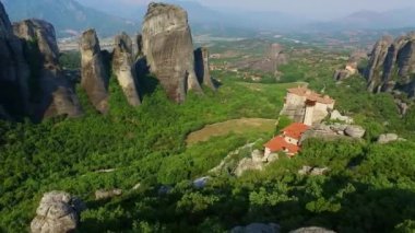 Meteora dağlar sabah