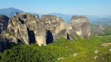 Meteora dağlar sabah