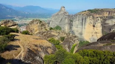 Meteora dağlar sabah