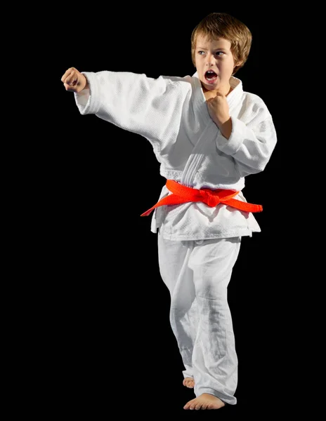 Kleine jongen martial arts vechter — Stockfoto