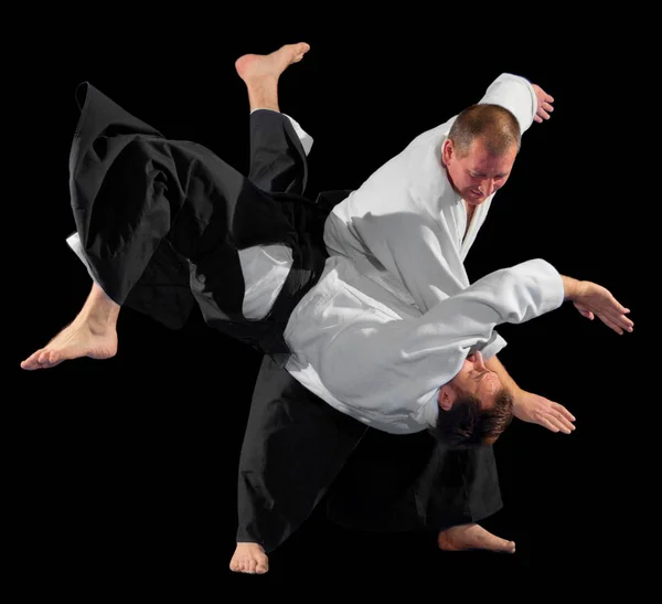 Deux combattants des arts martiaux — Photo