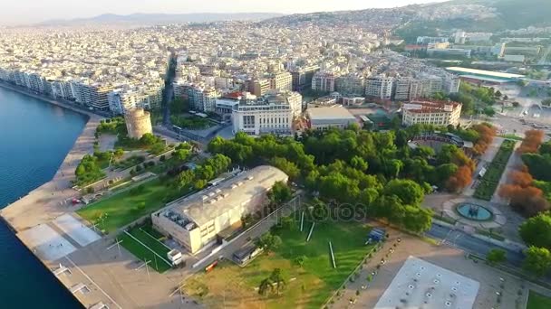 Saloniki hava görüntüsü — Stok video
