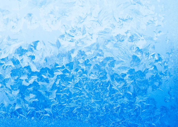 Vidro congelado janela — Fotografia de Stock