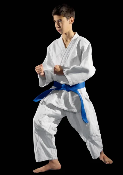 Jongen martial arts vechter — Stockfoto