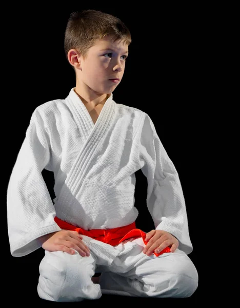 Boy martial arts fighter — Stock Photo, Image