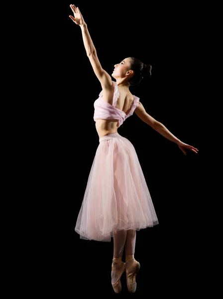 Ballerina (isolata su versione nera ) — Foto Stock