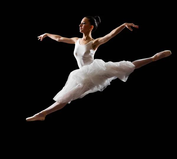 Ballerina (isolata su versione nera ) — Foto Stock