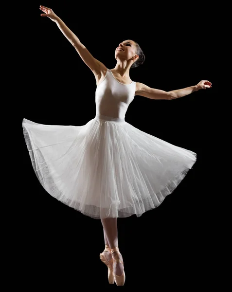 Ballerina (isolata su versione nera ) — Foto Stock