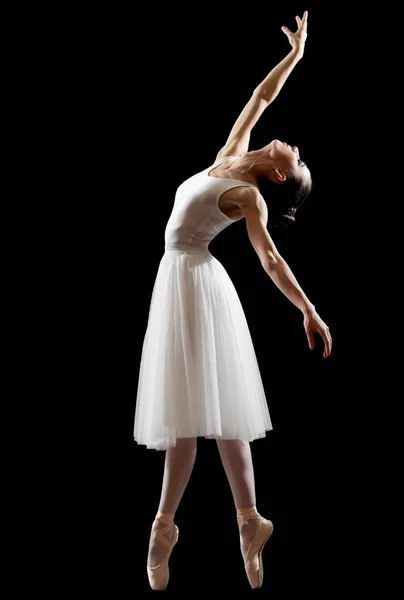 Ballerina (isolata su versione nera ) — Foto Stock