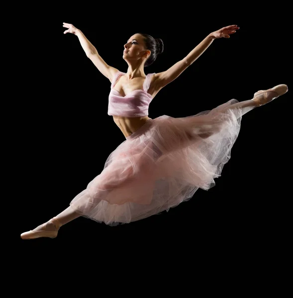 Ballerina (isolata su versione nera ) — Foto Stock