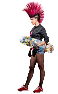 İzole genç punk kız