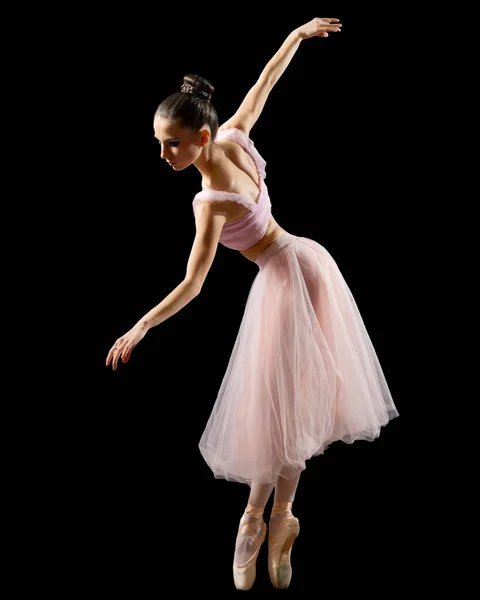 Bailarina (aislada en versión negra) ) — Foto de Stock