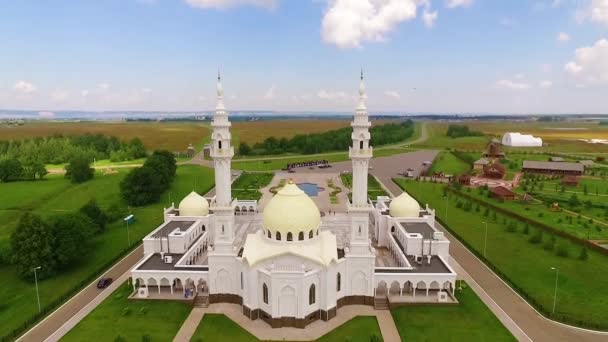 Witte Moskee Bolgar Stad — Stockvideo
