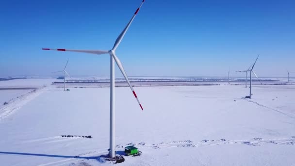 Centrale Éolienne Hiver — Video