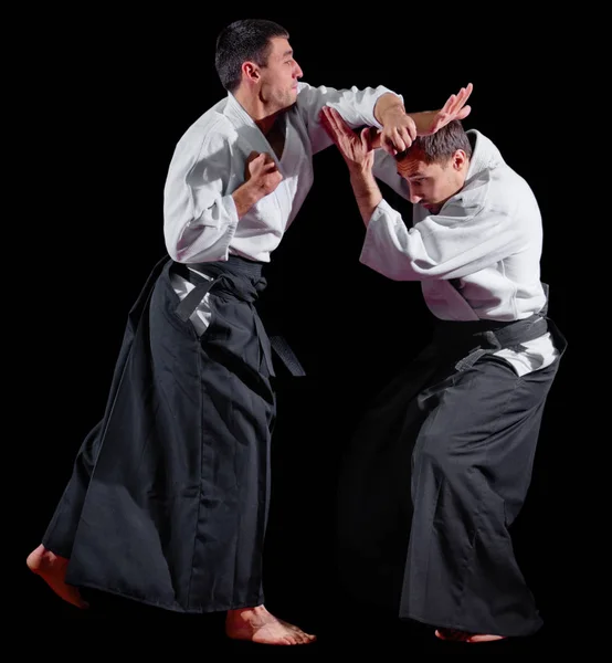 Lutadores de artes marciais isolados — Fotografia de Stock