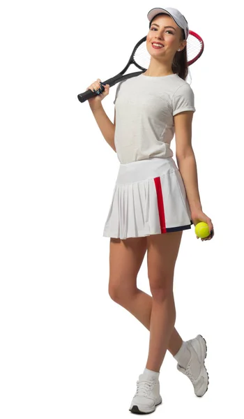 Junge Tennisspielerin — Stockfoto