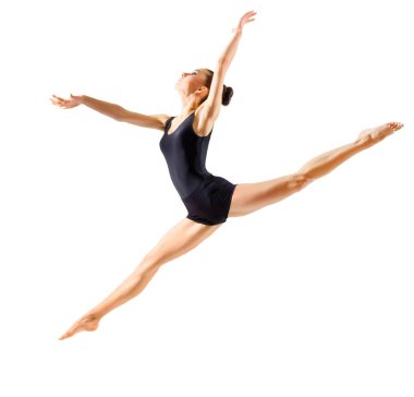 Balerin (izole üzerinde beyaz versiyonu)