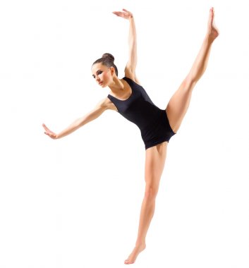 Balerin (izole üzerinde beyaz versiyonu)