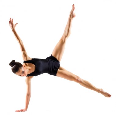 Balerin (izole üzerinde beyaz versiyonu)