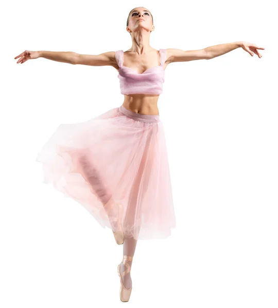 Bailarina (isolada na versão branca ) — Fotografia de Stock