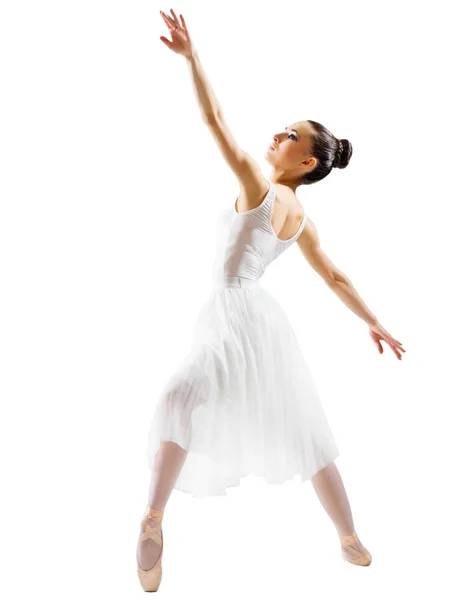 Балерина (изолированная на белой версии ) — стоковое фото