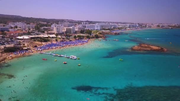Plaża Figowa Protaras Cypr — Wideo stockowe