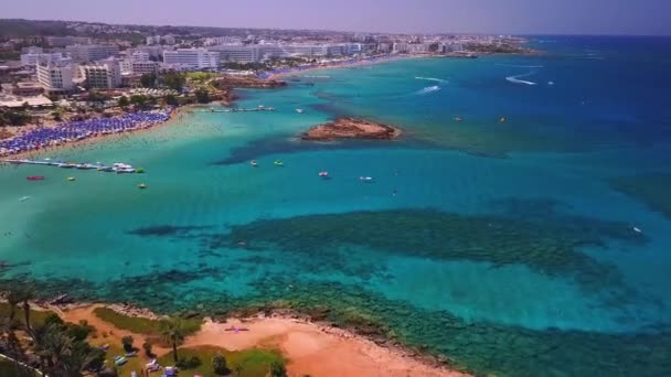 Protaras Figuier Plage Aérienne — Video