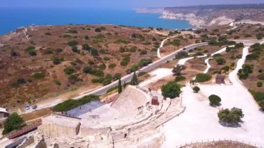 Antik Kıbrıs Rum Kesimi hava 4k