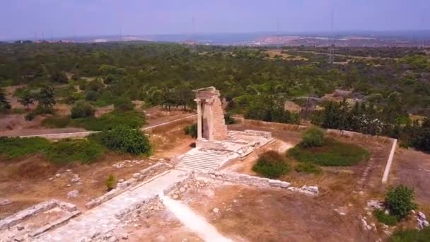 Apollo Hylates ruines aérien 4k 