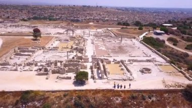 Antik Kıbrıs Rum Kesimi hava 4k