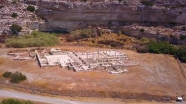 Antik Kıbrıs Rum Kesimi hava 4k