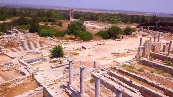 Apollo Hylates ruines aérien 4k 