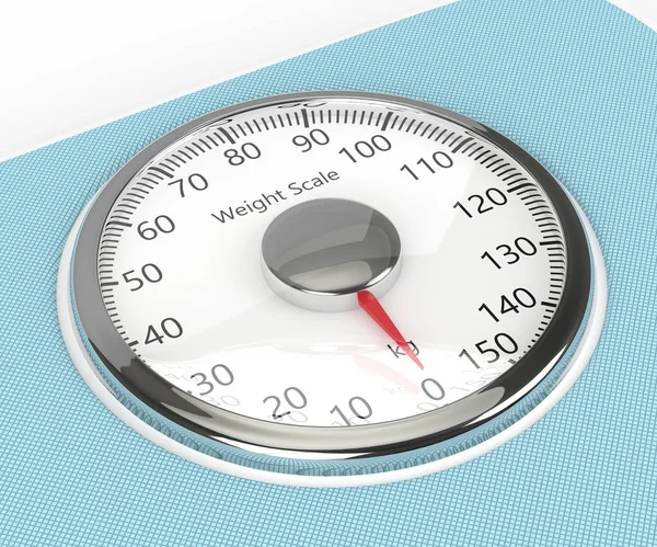 3d renderização de balança de peso isolado sobre branco — Fotografia de Stock