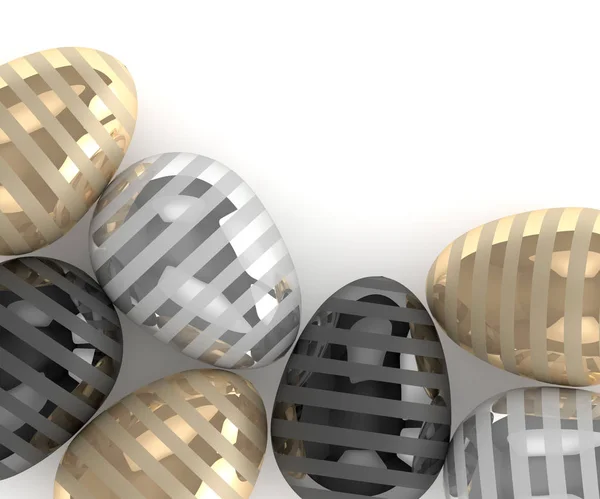 Zarif yumurta 3D render — Stok fotoğraf