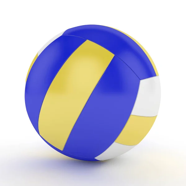 3D činí z volejbal izolované na bílém — Stock fotografie