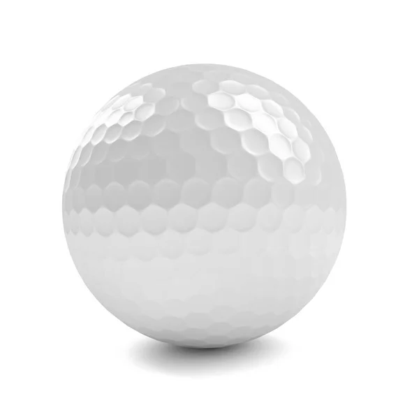 3d render of golf ball isolated over white — Stock Photo, Image