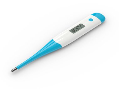 termometre beyaz üzerinde 3D render