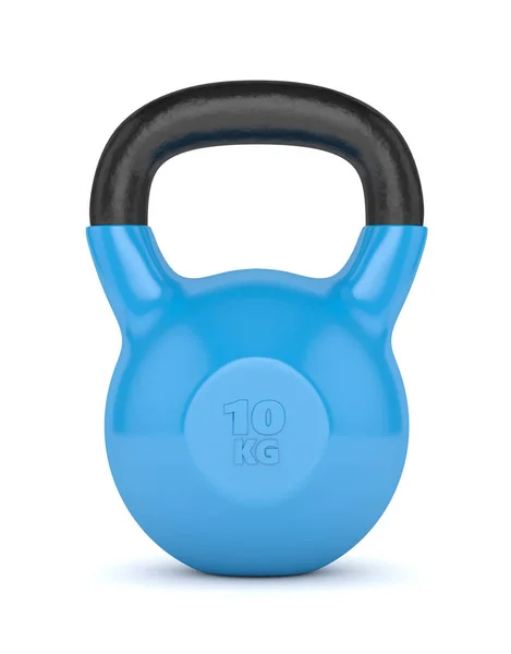 3d render of kettlebell over white — Stock Photo, Image