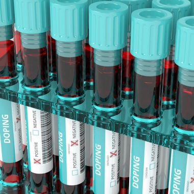 kan testi tüpler doping karşıtı 3d render
