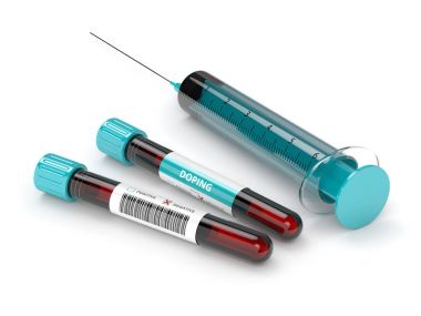 kan testi tüpler doping karşıtı 3d render