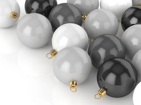 3D-rendering van kerstballen — Stockfoto
