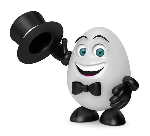 3d render of Easter cartoon egg — Stock Photo, Image