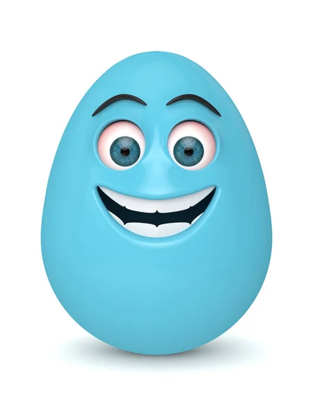 3d render of Easter cartoon egg — Stock Photo, Image