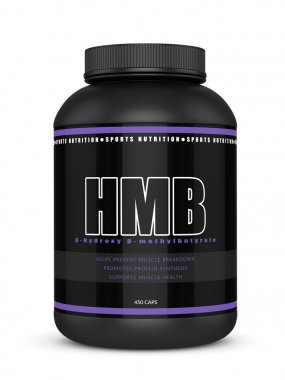 3D render Hmb konteyner üzerinde beyaz