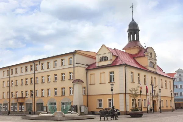 Stadhuis Van Zary Stad Polen — Stockfoto