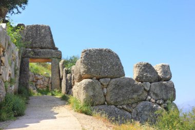 Antik Yunan kenti Mycenae Kuzey kapısı