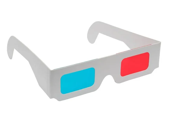 3D-Brille auf Weiß — Stockfoto