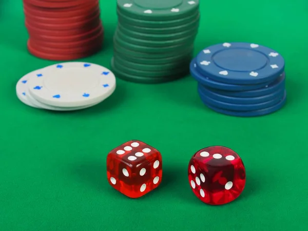 Dice gambling game — Stock Photo, Image