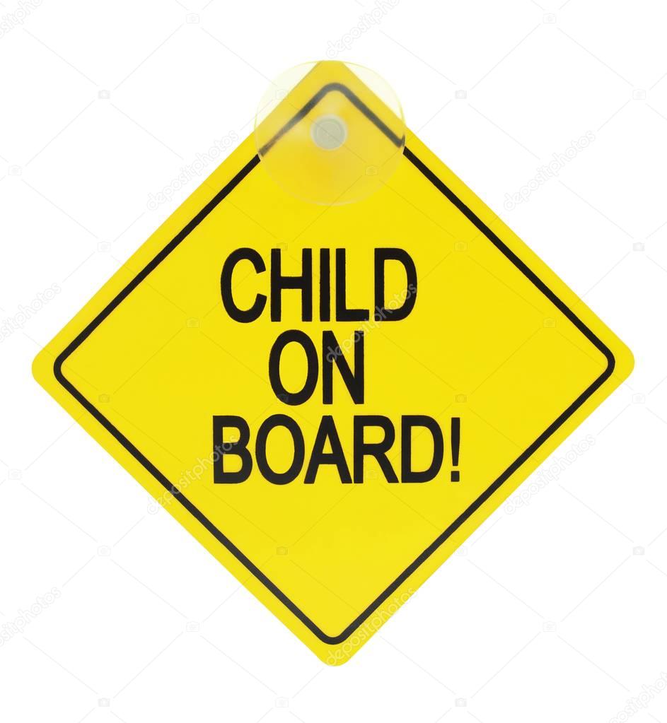 Child on board sign