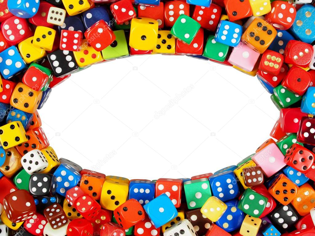 Dice with copy space